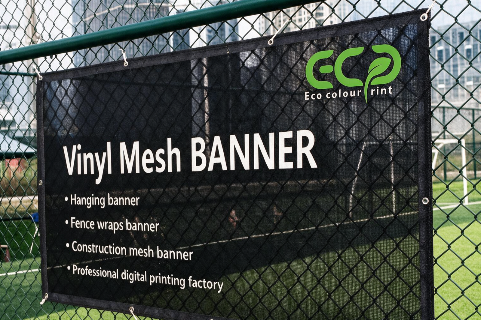 Pre-Hemmed PVC Mesh